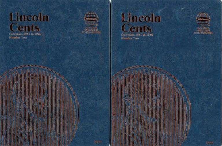 2 Lincoln Wheat Cent Albums: 1941 – 1974-S