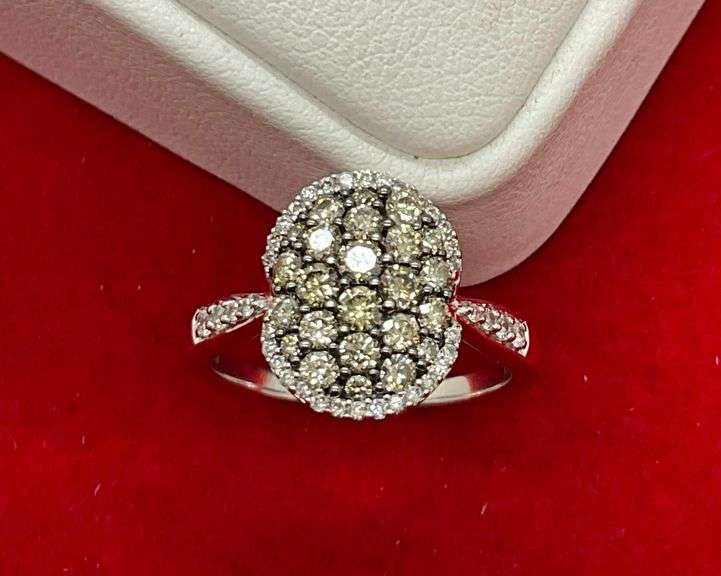 CERTIFIED BRAND NEW 14K WHITE GOLD AND DIAMOND RING