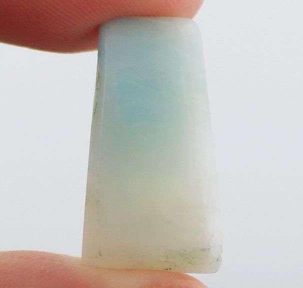 Collectors 18.08ct blue and white Larimar cabochon