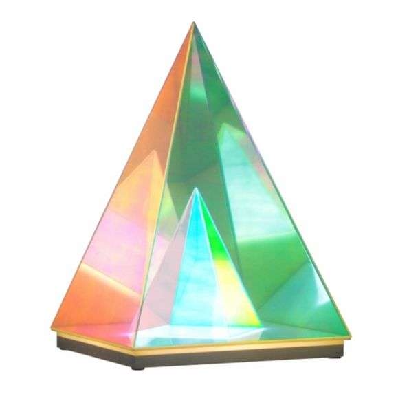Trigon Pyramid Lamp LED Acrylic Sculpture