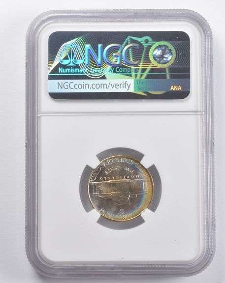 MS65 1943-S Jefferson Nickel NGC RAINBOW TONED