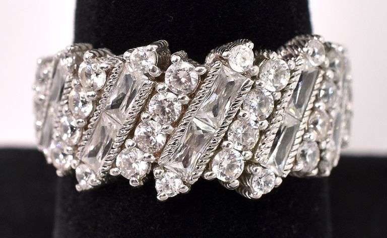 CZ Ring In Sterling Silver