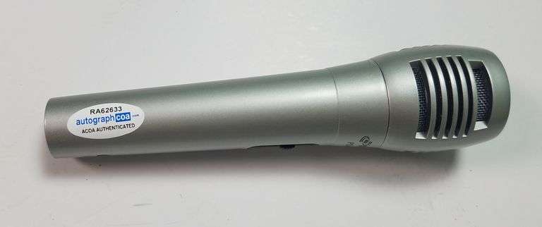 Lenny Kravitz Autographed Signed Microphone ACOA LOA