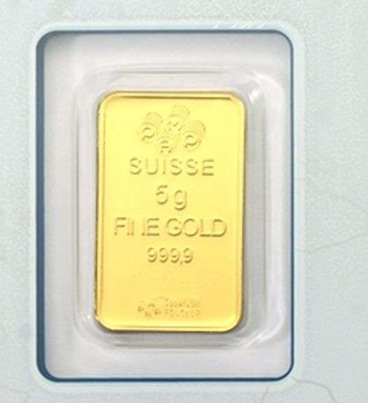 5.0 Gram Gold Bar (999.9 Pure Gold)