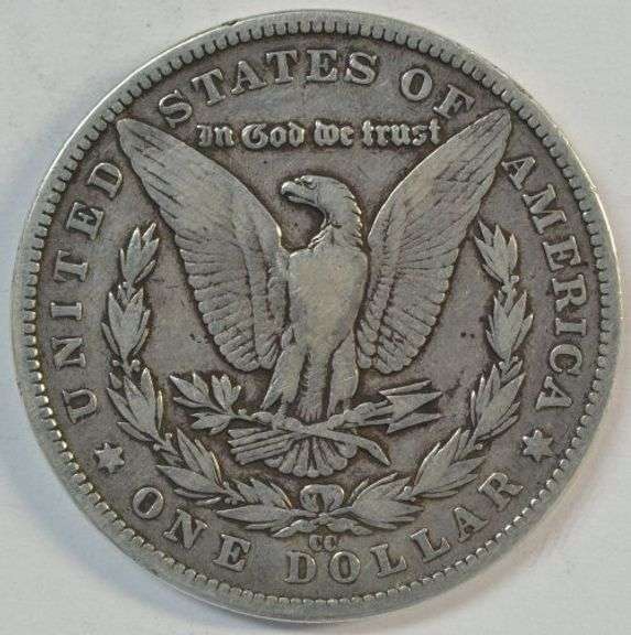 Collectible circulated 1890-CC Morgan Silver Dollar