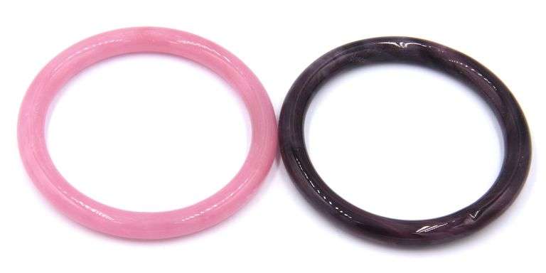 Set of Purple and Pink Stone Bangles
