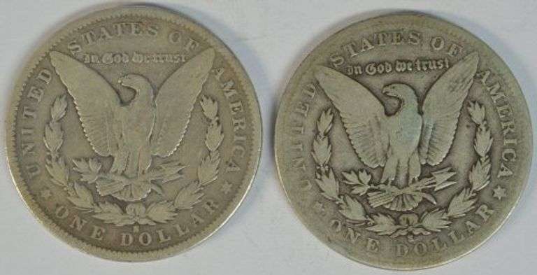 Scarce 1894-S & 1902-S Morgan Silver Dollars. Key dates