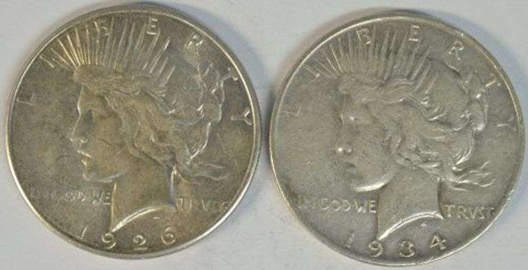 Better 1926-S & 1934-D Peace Silver Dollars