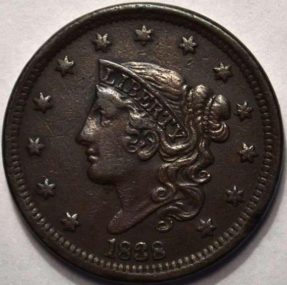1838 Cornet Large Cent