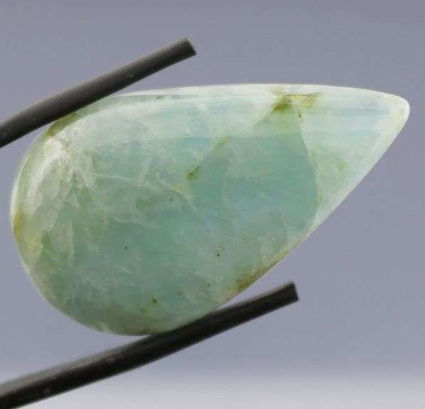 Pear shaped 41.5ct Aquamarine cabochon