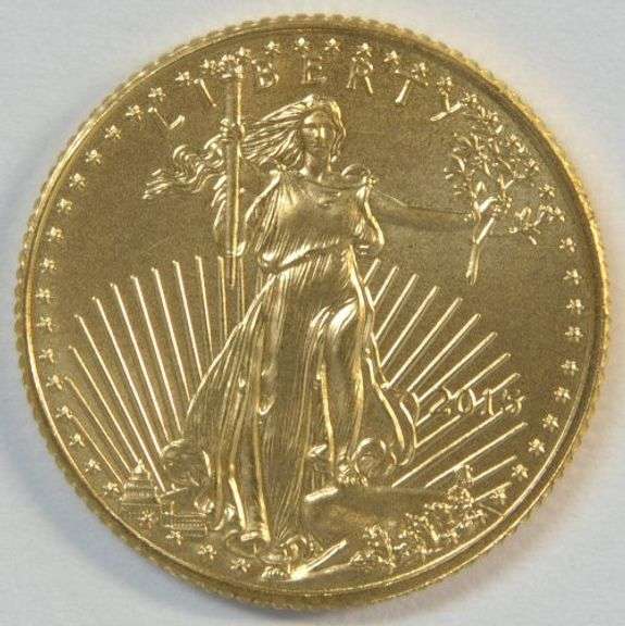 Pristine Superb Gem BU 2015 $5 American Gold Eagle coin