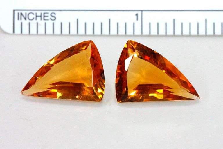 Spectacular Citrine Pair - 10.69 cts.