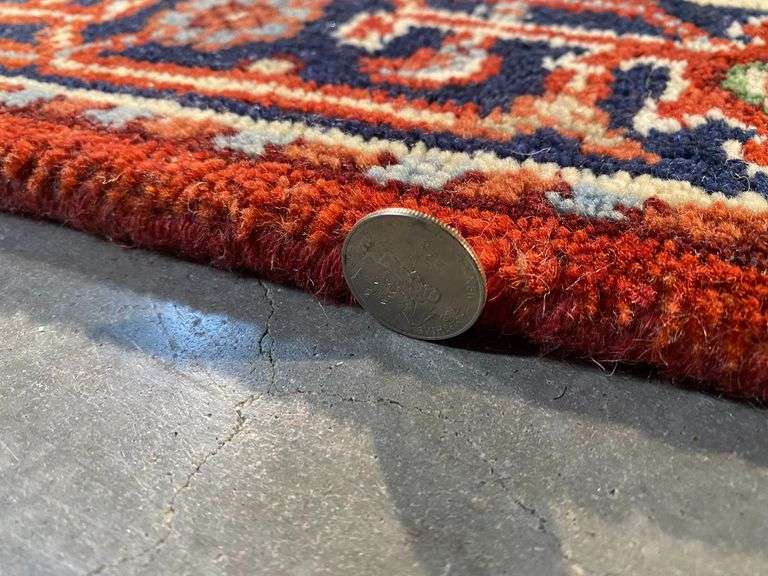 Magnificent Hand-Knotted Serapi Wool Runner. 12'