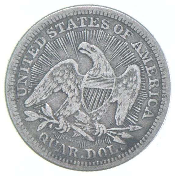 1853 Seated Liberty Quarter - Date Arrows & Rays