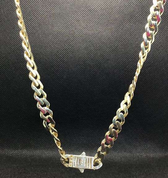 FABULOUS AND CLASSIC 14K YELLOW GOLD MIAMI CUBAN CHAIN NECKLACE
