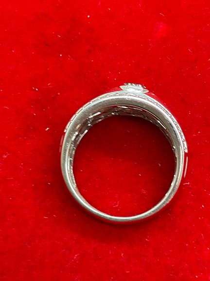 CERTIFIED BRAND NEW LADIES 14K WHITE GOLD AND DIAMOND RING/BAND