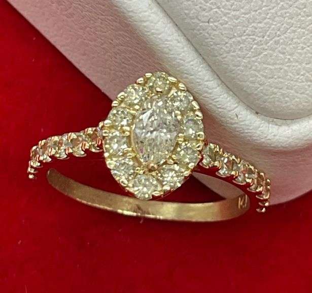CERTIFIED BRAND NEW 14K GOLD AND DIAMOND RING