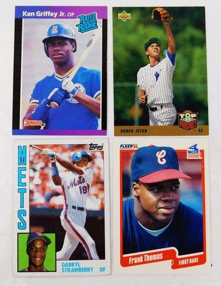4 Baseball Greats Rookie Cards