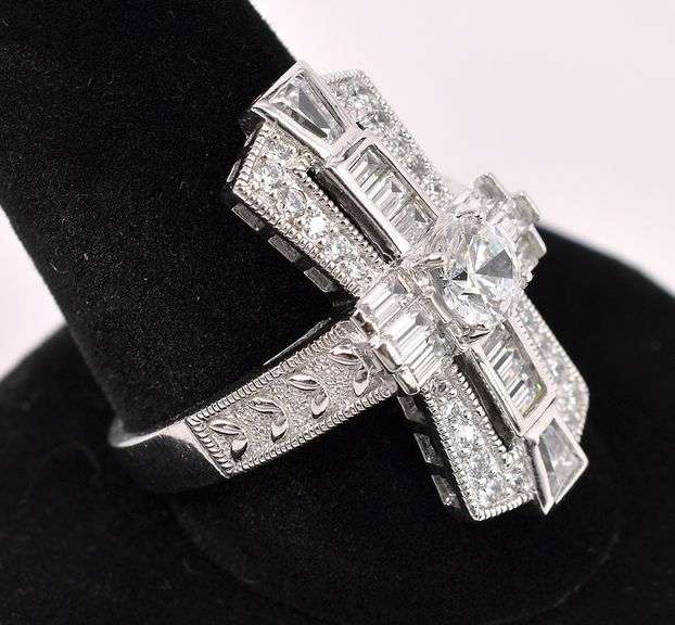 CZ Ring In Sterling Silver