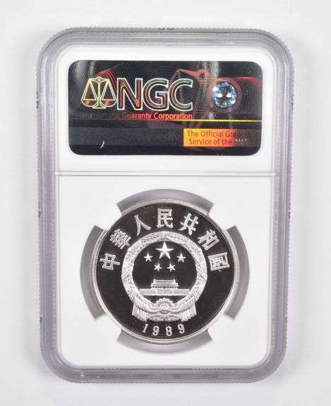 PF69 UCAM 1989 China 5 Yuan Silver Coin - Kublai Khan - Series VI NGC