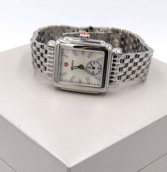 Michele Deco Mother of Pearl Diamond Dial Watch