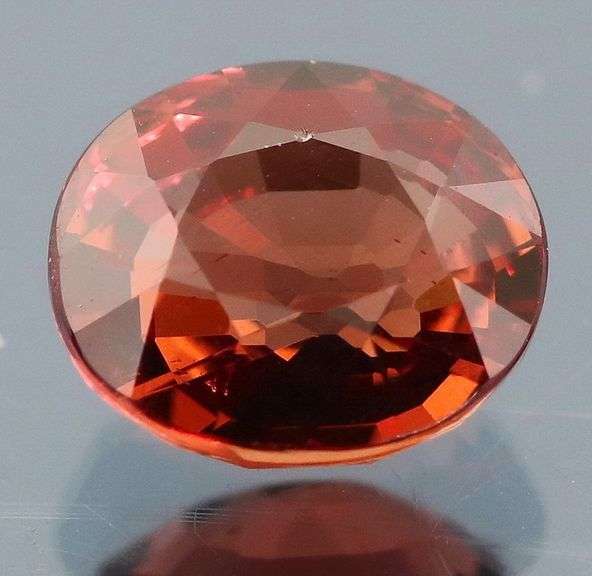 Rare high end 2.10ct rose pink Malaya Garnet solitaire