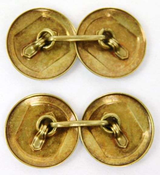Antique 14K Gold Cuff Links
