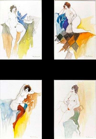 Tarkay Matted Art Print