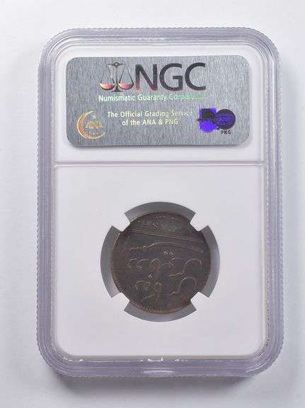 Genuine 1808 East India Co 10 Cash Madras KM-320 Gardner NGC Shipwreck