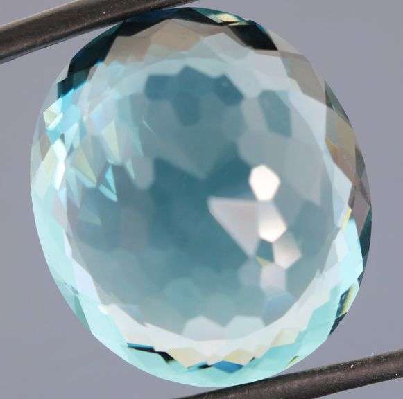 Designer 34.40ct blue green Hydrothermal Amethyst