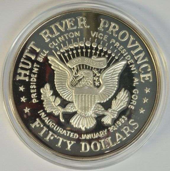 Super Quarter Pound pure .999 fine silver Bill Clinton Medallion