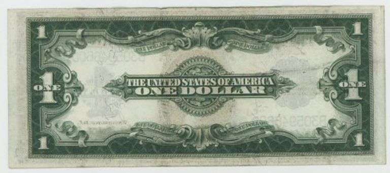 Crisp AU Series of 1923 Large Size $1 Silver Certificate note