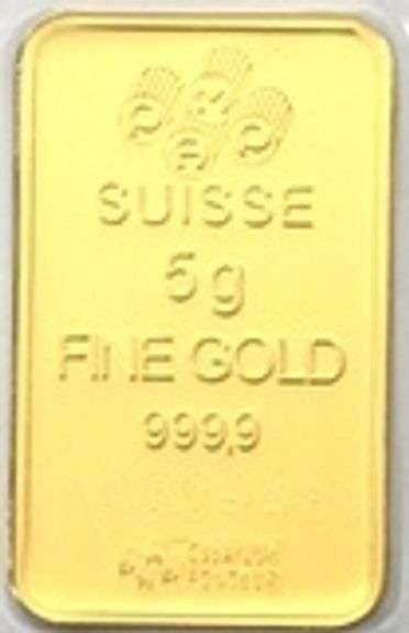 5.0 Gram Gold Bar (999.9 Pure Gold)