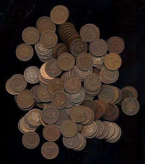 100 Nice assorted mixed date Indian Head Cents in circ