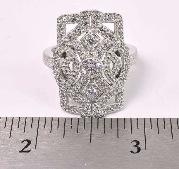 CZ Ring In Sterling Silver
