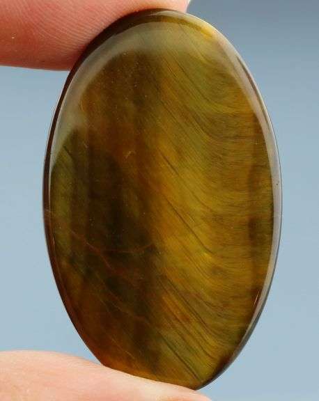 Dramatic 55.94ct Tiger Eye cabochon