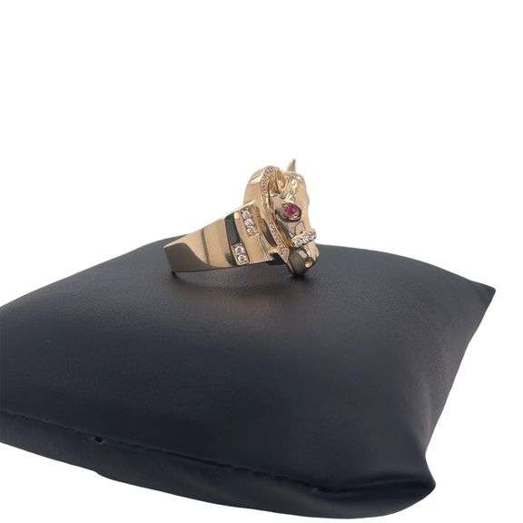 14K YELLOW GOLD LUCKY RING