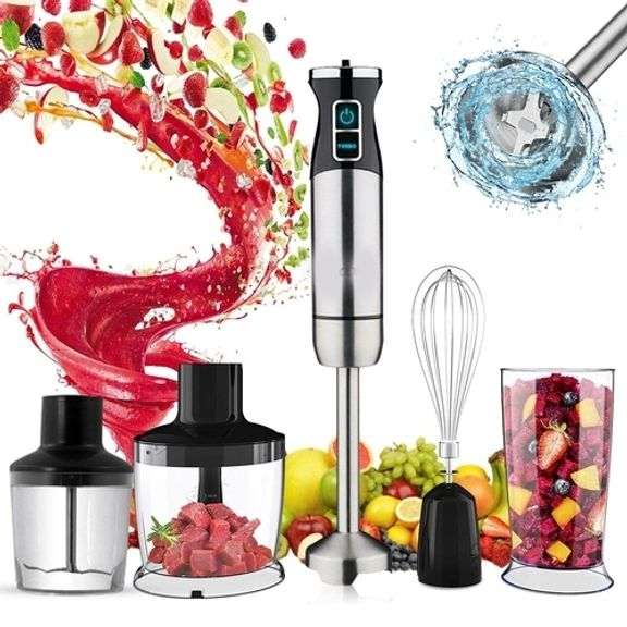 Immersion Hand Blender 5-In-1 500W Handheld