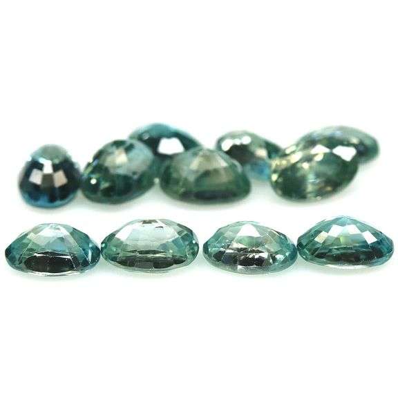 Radiant! 9.13ct baby blue Zircon set