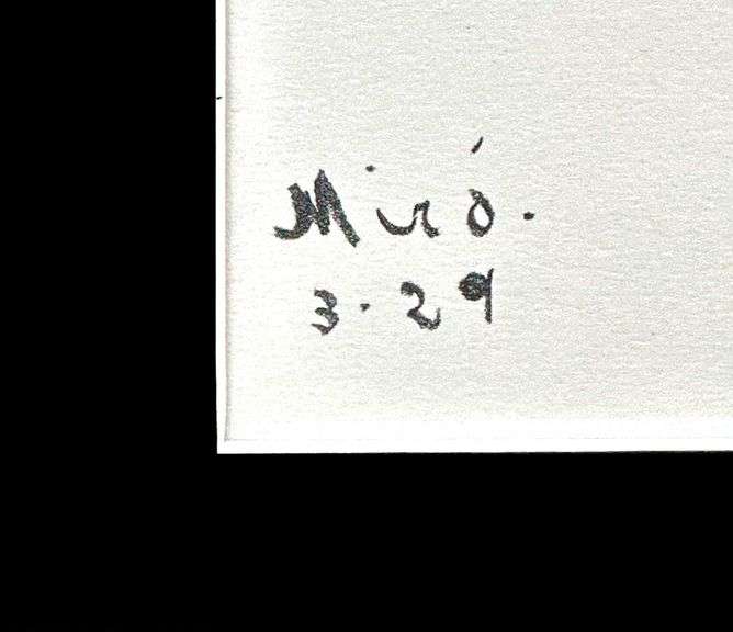 Miro Matted Art Print