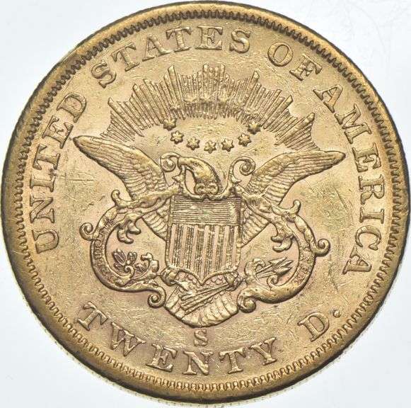 1856-S $20 Liberty Head Gold Double Eagle