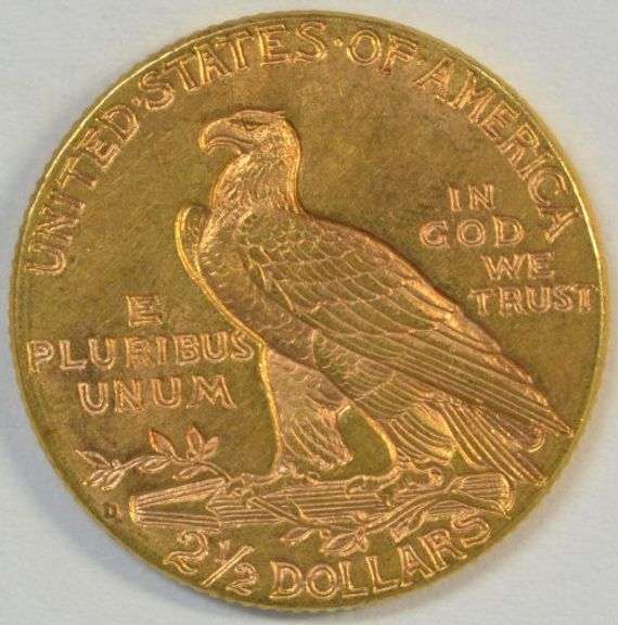 Satiny-fresh BU 1925-D US $2.50 Indian Gold Piece