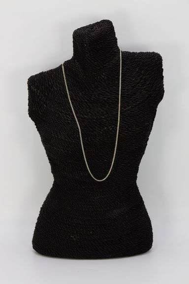10k Yellow Gold Hollow Pave Curb Link Chain 26"