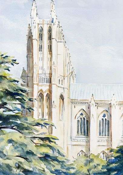 Sue Moses Matted Original Watercolor