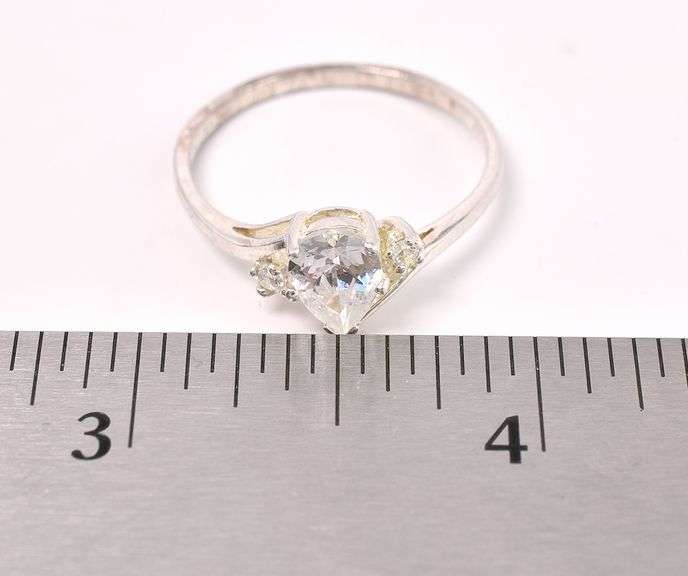 CZ Ring In Sterling Silver