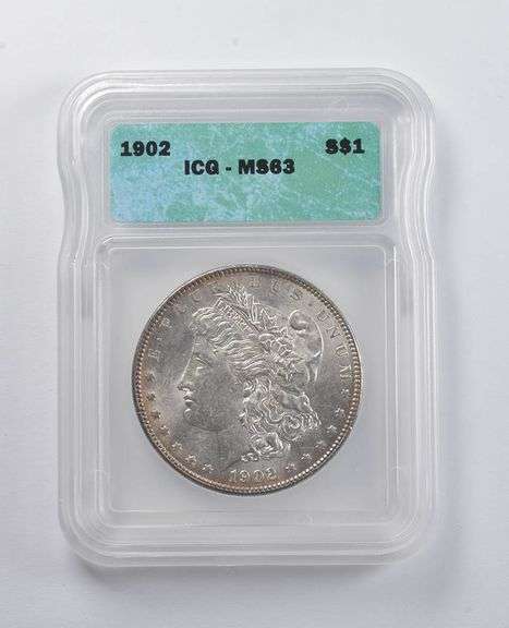 MS63 1902 Morgan Silver Dollar ICG