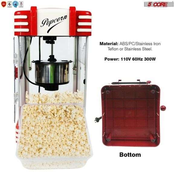 Popcorn Popper Air Popper Machine Popcorn Maker