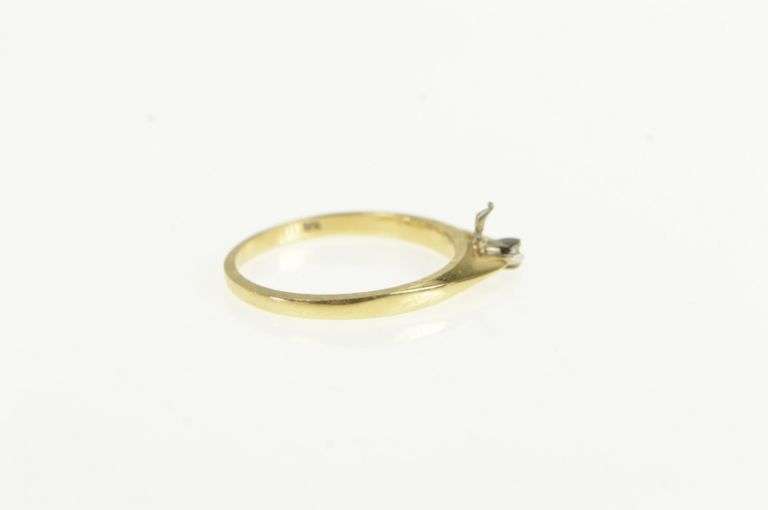 14K Yellow Gold 1950's Diamond Wedding Band Retro Vintage Ring