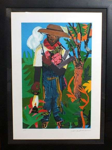 Fantastic Original painting by Bearden Romare