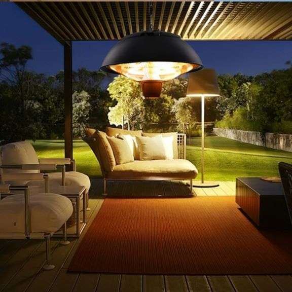 Pendant Heating Lamp with 2 Halogen Tubes